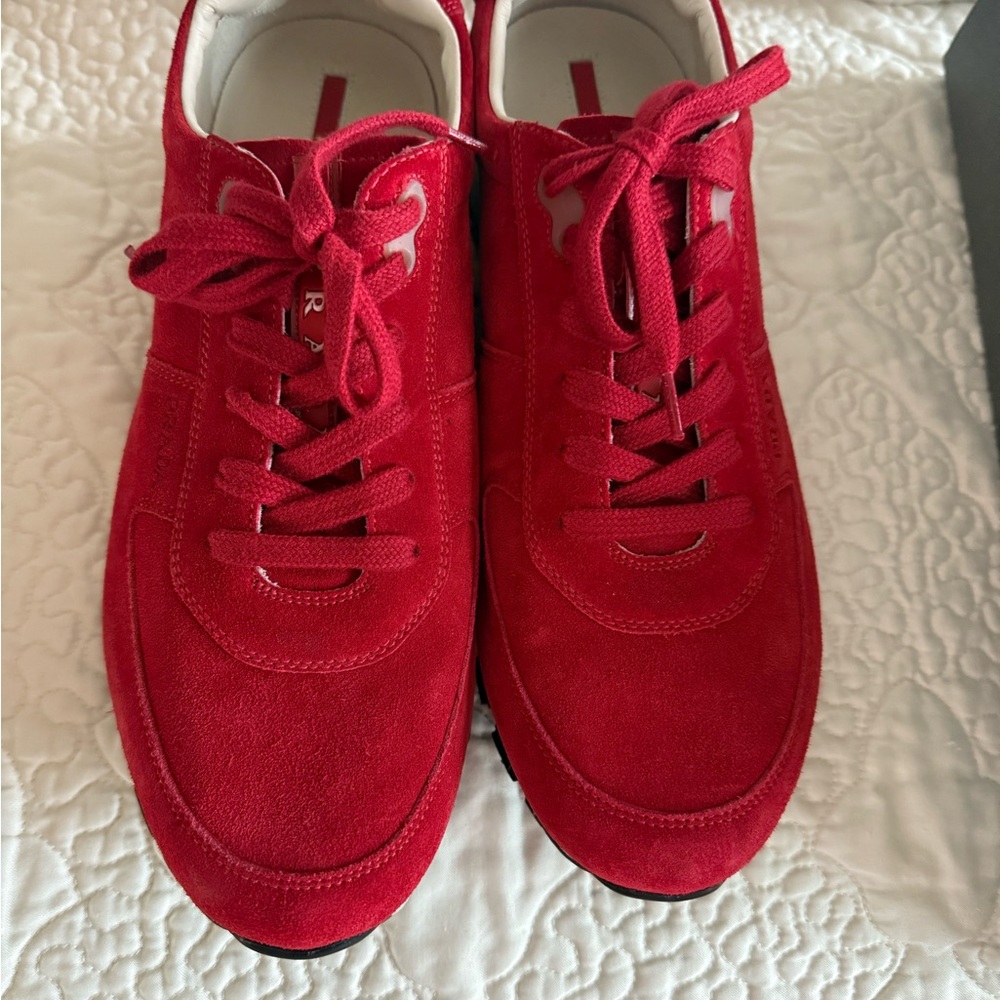 Prada White and Red Branded Packaging